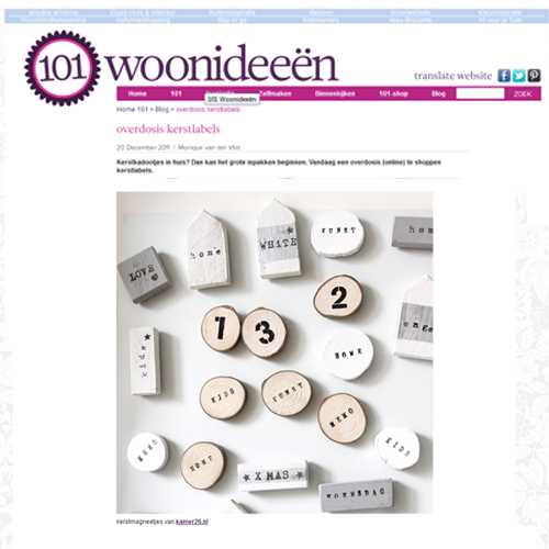 kerstmagneetjes in 101 Woonideeën