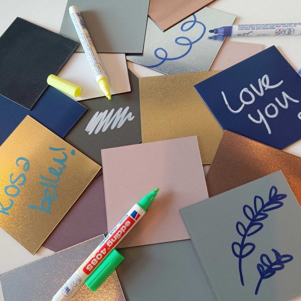 Beschrijfbare magneetlabels