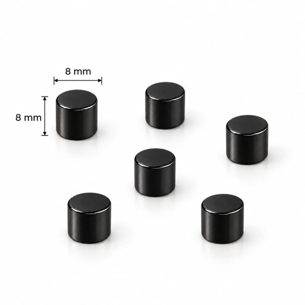 magneten zwart neodymeum 8 mm