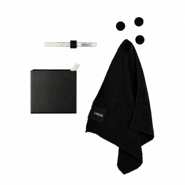 Set schrijven en schoonmaken black