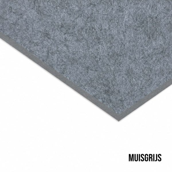 vilt wandpaneel - muisgrijs
