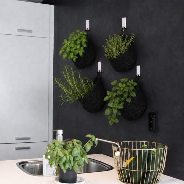 Magnetische hanging basket zwart