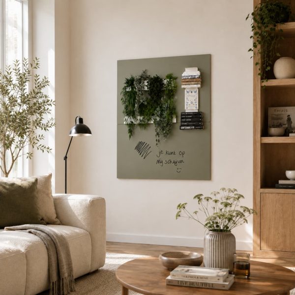 magneetwand olijfgroen 2 styling