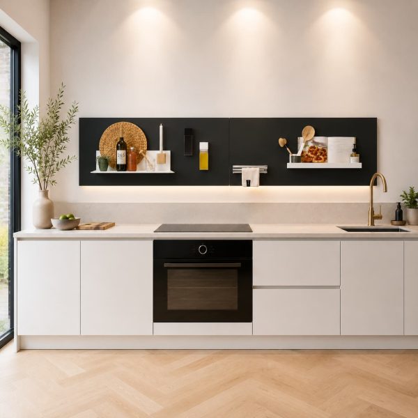 magneetwand zwart 2 keuken liggend