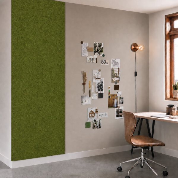 Vilt wandpanelen varengroen