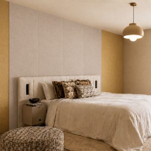 Vilt wandpanelen taupe