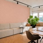 vilt wandpanelen licht roze
