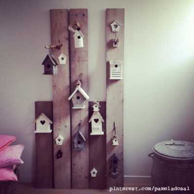 Decoratie van steigerplanken
