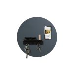 Design mageneetbord rond staal blauw 40 Design magneetbord rond staal blauw