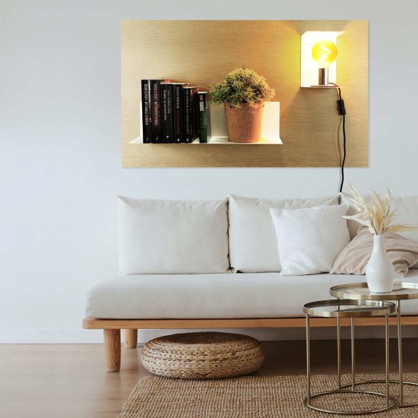 Design magneetbord - eikenhout