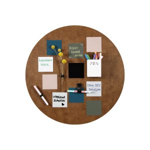 Design magneetbord leer cognac 2