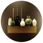 Design magneetbord - metallic brons