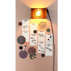 Design magneetbord pastel roze 2