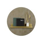 Design magneetbord rond beton goud