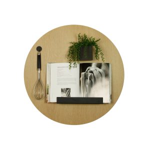 Design magneetbord rond - eikenhout rond