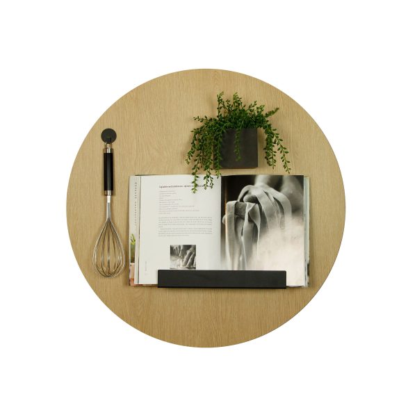 Design magneetbord rond - eikenhout rond