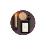 Design magneetbord rond mauve paars