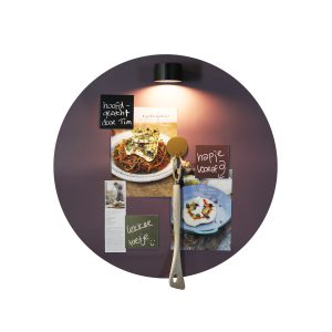 Design magneetbord rond mauve paars