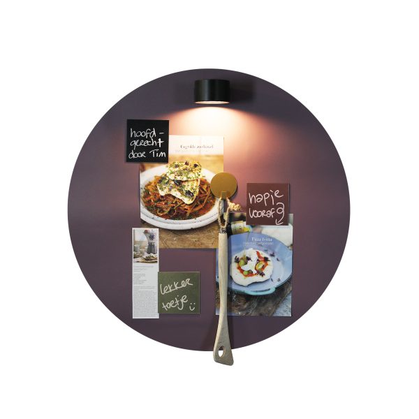Design magneetbord rond mauve paars