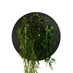 Design magneetbord rond - ultra mat zwart