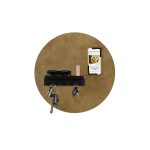Design magneetbord rond vintage goud