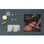 Design magneetbord staal blauw soft