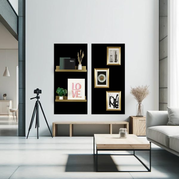 Design magneetbord - ultra mat zwart