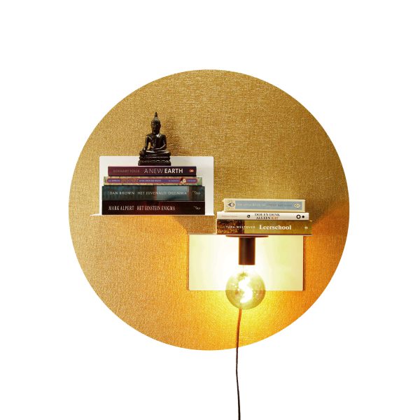 Design magneetbord rond ultra goud