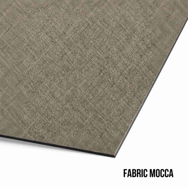 Hoek staal sample fabric mocca met tekst