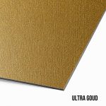 Hoek staal sample ultragoud met tekst