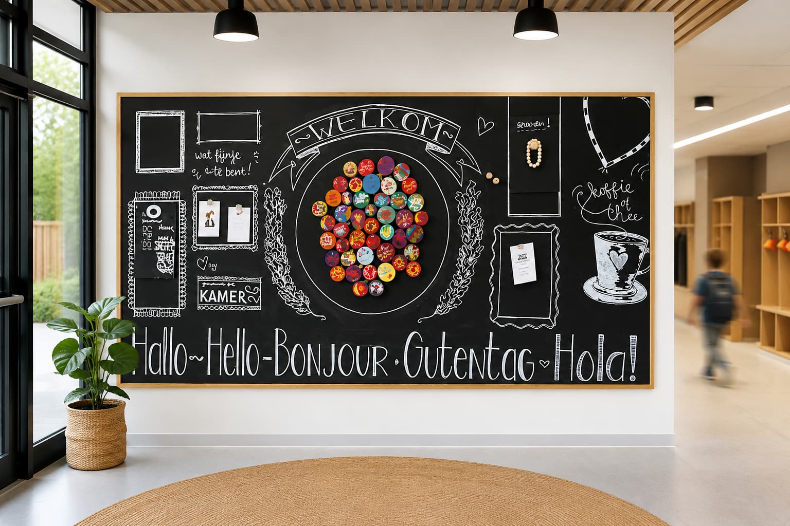 Krijt wall creative wall onderwijs