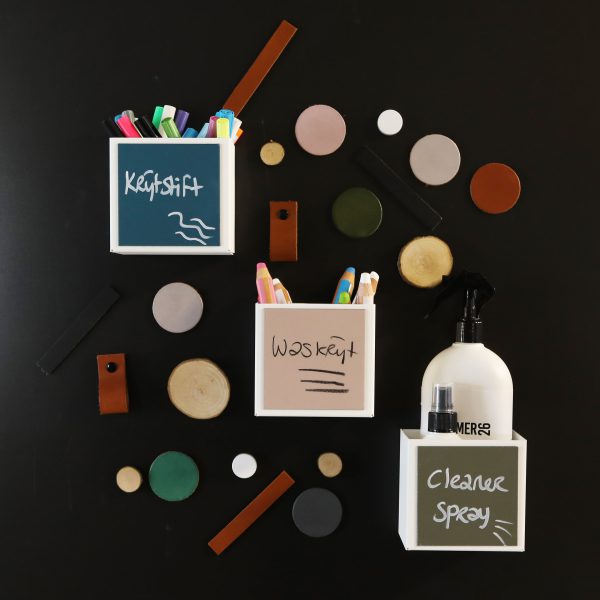 Magneetbakje staal wit