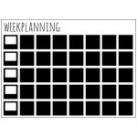 Magneetbord WEEKPLANNING