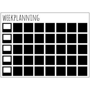 Magneetbord WEEKPLANNING