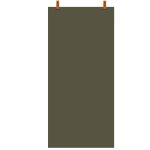 Magneetbord mat – beschrijfbaar olijfgroen leren straps