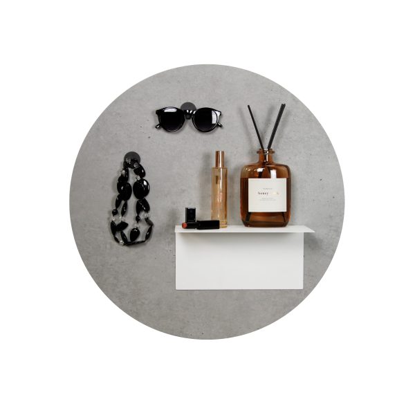 Magneetbord rond betongrijs 59 cm 1