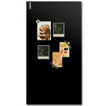 magneetbord beschrijfbaar zwart + magneten