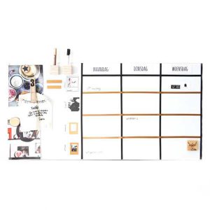 Magneetstrip weekplan ZWART