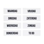 Magneten weekdagen wit (8)