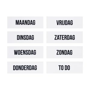 Magneten weekdagen wit (8)