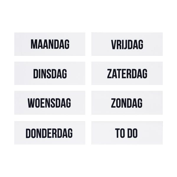 Magneten weekdagen wit (8)