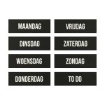 Magneten weekdagen zwart (8)
