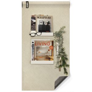 Magnertisch designbehang - luxe fabric sand