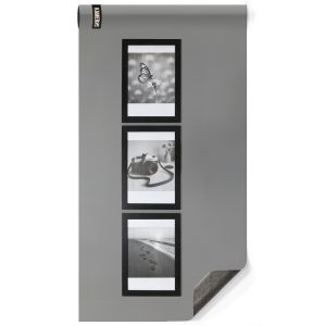 Magnetisch designbehang - luxe grijs soft