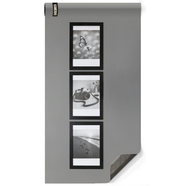 Magnetisch designbehang - luxe grijs soft