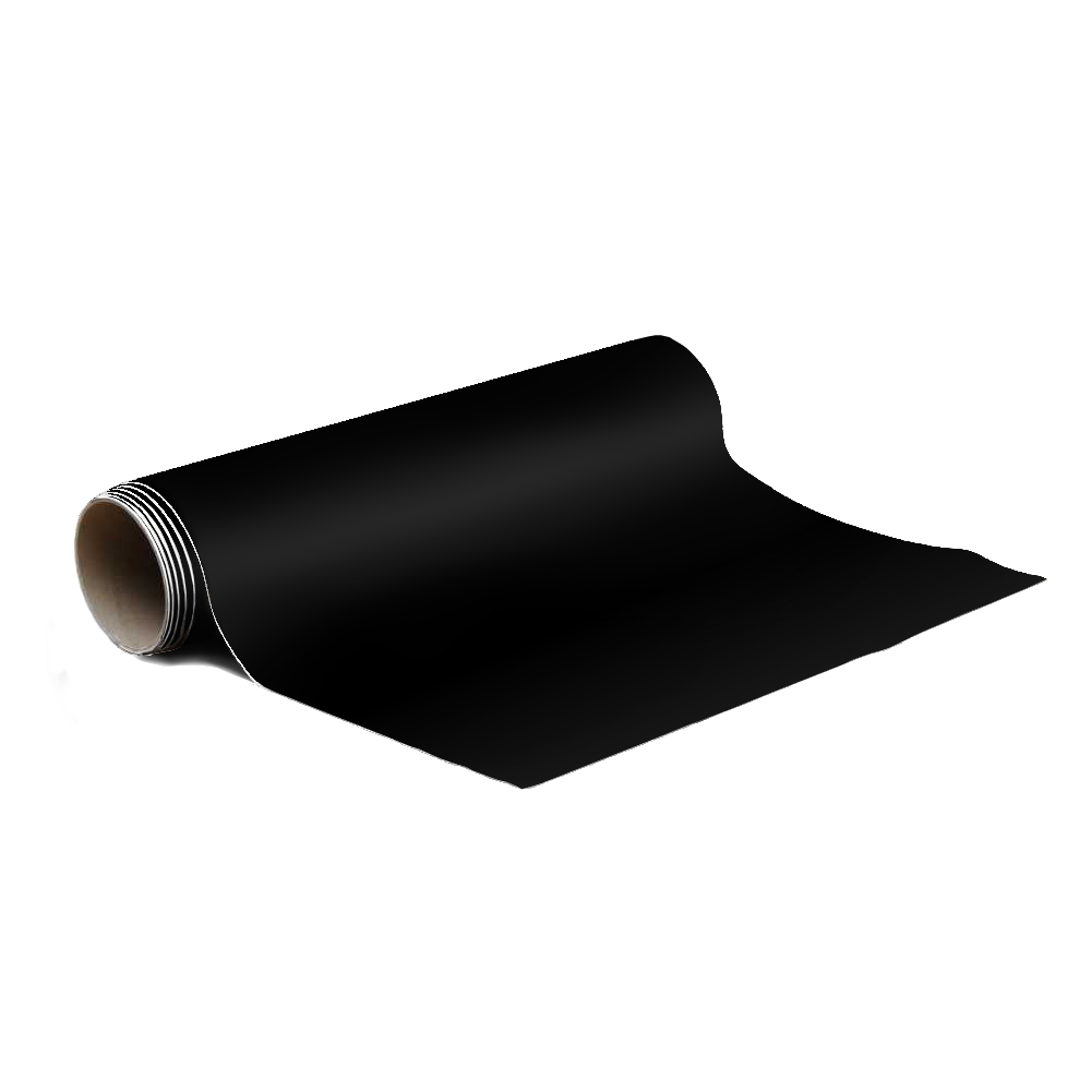 Magnetisch designbehang - luxe mat zwart soft behangrol