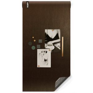 Magnetisch designbehang - luxe metallic brons