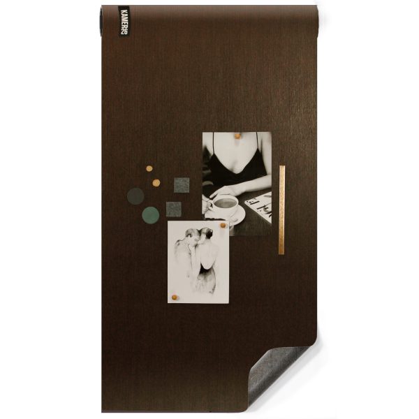 Magnetisch designbehang - luxe metallic brons