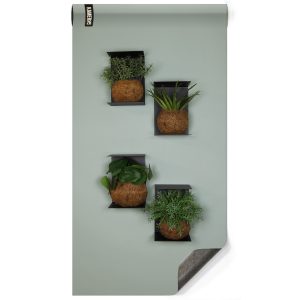 Magnetisch designbehang - luxe pastelgroen
