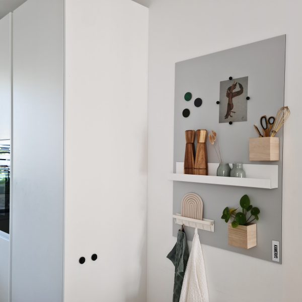 Magnetisch krijtbord lichtgrijs